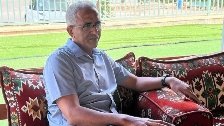 Mazen Abu Siam, a Bedouin activist, in Hura, southern Israel on October 16, 2023.